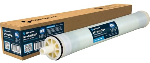 SpiroPure SP-BW2521 NSF-Certified Commercial RO Membrane Replacement 2.5x21 Brackish Water Reverse Osmosis 2521 Membrane Filter Element TW30-2521 LG BW 2521 R