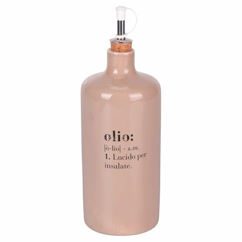 Villa d'Este Home Tivoli Oliera 866 ml en céramique bouchon en liège, ivoire, Victionary