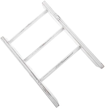 Zerodeko Échelle Porte-Serviette pour Salle De Bain Petite Échelle Décorative pour Comptoir Porte-Serviettes De Ferme Étagère pour Salle De Bain