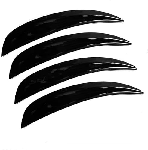 Parafango Protezione Universale Per Parafanghi In Gomma Fibra Carbonio Per Cerchi Lega Alluminio Parafanghi Paraspruzzi Per Auto Paraspruzzi per auto(Black 4pcs)