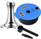 Refillable Coffee Capsules, Stainless Steel Coffee Pods Compatible with Tassimo Machines (180ML Blue +Tameper)