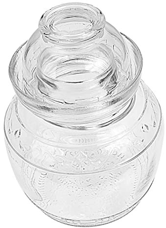 UPKOCH Gurkenglas Chinesisch Fermentieren Topf 2,5 Liter Koreanischer Tontopf Kann Gemüse Glastopf Glasgefäße Mit Deckel Gärung Kann Einmachgläser Aus Glas Kimchi-tank Brauen