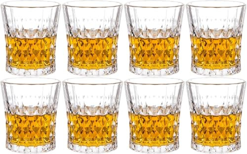 JAIEF Lot de 8 verres à shot à base lourde de 50 ml