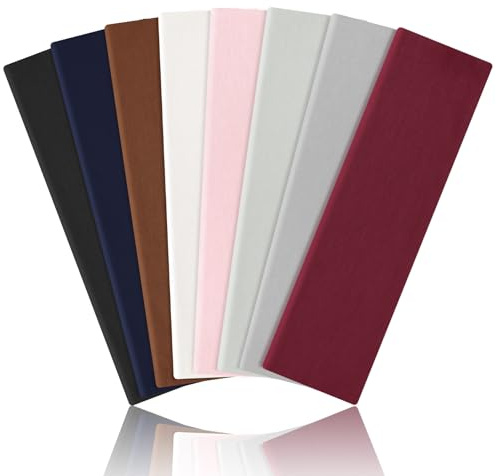 AWUMBUK Fascia Capelli Donna Uomo, 8 Pezzi Fasce Per Capelli Donna Elastica Fascia Per Capelli Antiscivolo Headband Sport Yoga Fitness Fascette Unisex Accessori Per Capelli