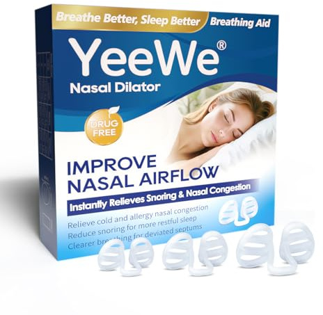 Anti-Snoring Nasal Dilator Unisex Snore Reducing Aid Opens Airways Stop Snoring for Deeper Sleep (3 Pack S)
