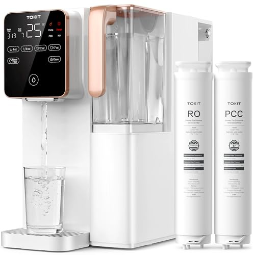 TOKIT T1 Système d'Osmose Inverse de Comptoir, Distributeur d'eau Température Normale, Norme NSF/ANSI 58, Refroidisseur D'eau 3:1 Pur à Drainer