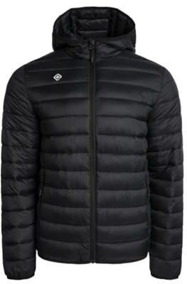 Izas Sindu V2 chaqueta de hombre para invierno con fibra térmica. Abrigo resistente al viento y lluvia, con cremallera y bolsillos. Anorak transpirable para frío y actividades al aire libre. Talla L