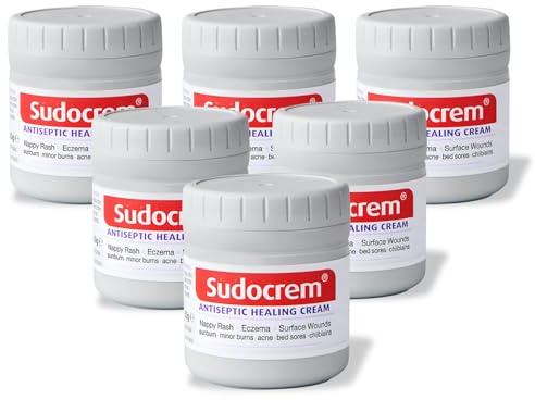 Sudocrem 60 g Antiseptic Healing Cream: Nappy Rash | Eczema | Surface Wounds | 6 Pack