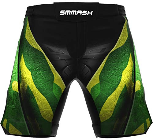 SMMASH Choke'N Roll Ultralätt Shorts MMA Herr, Kampsport Byxor, Brottning UFC, Exceptionell Rörelsefrihet, BJJ, Krav Maga, Andas och Lätt, Antibakteriellt Material, Tillverkad i EU (S)