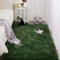 Heavyoff Shaggy Teppich Hochflor Langflor Teppiche Rutschfester Bodenteppichmatte Kindermatte für Wohnzimmer Dunkelgrün, 50x120cm