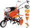 RURIS POWER FOR NATURE Motobineuse Thermique 7000fr ACC2, 7 CV, 212cc, Largeur de Travaille 780-870mm, Roues en Caoutchouc + Roues metalliques + Butteur + Charue + Adapteur Angle