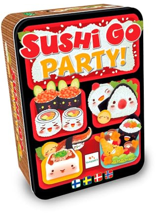 Lautapelit Sushi Go Party (Nordic) (LPFI741) - Kortspel - Svart - Modern - Mat - Bärbar - 4+ år - 60 år - Kartong - Svensk, Engelska