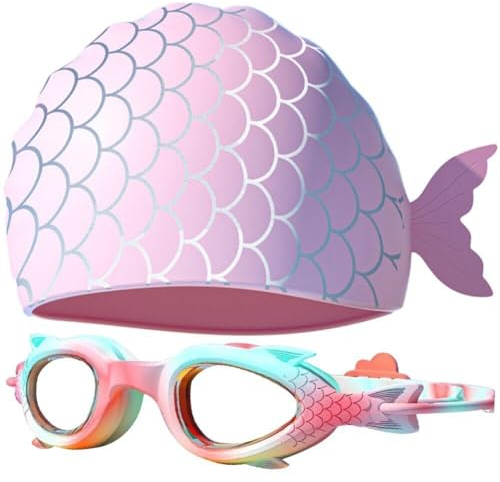 Generic Pink Swimming Goggles Cap Undichte Anti -nebel -uv -schutz Schwimmbrillen Klare Sehvermögen Schwimmbrille Für Kinder