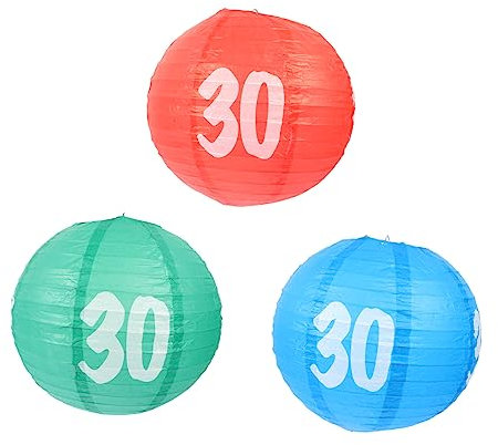 DOITOOL 3piezas Linternas Para Cumpleaños De Decoración Farolillos De Para Celebraciones