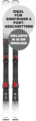 ATOMIC REDSTER SC + M 10 GW Ski - Länge 147 cm - Skier für Damen & Herren - Hochwertige Ski mit TI Stabilizer für hohe Wendigkeit - Mit Densolite Core für optimale Dämpfung