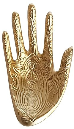 TOVINANNA Soporte Para Joyas Expositor De Pulseras y Anillos, Modelo Mano Dorado, Vinilo De Calidad, Organizador De Escritorio Para Exhibición Decorativa