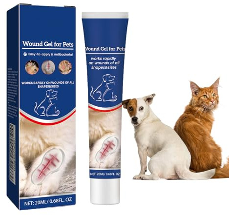 Cutiolly Gel para Heridas para Gatos y Perros,Gel para el Cuidado de Heridas para Mascotas,Gel para el Cuidado de Heridas para Perros y Gatos,Gel Protector de Almohadillas para Perros y Gatos,20ml