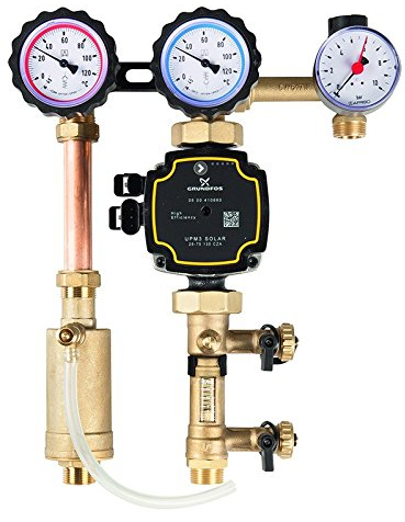 Afriso Solarpumpengruppe PrimoSol 130-4, G ¾, 8-38 l