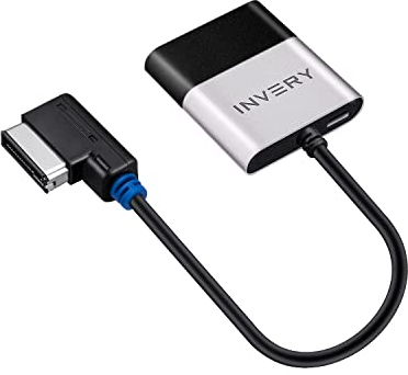 INVERY Airdual Bluetooth 5.0 Adapter Compatible for Audi MMI 3G AMI Music Interface,Audi Symphony,Audi Concert,VW MDI,Mercedes Media Interface