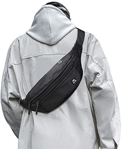 SZSYCN Riñonera Impermeable Grande Riñonera para Hombres Mujeres Riñonera para Viajes, Festivales, Caminatas, Deportes, Carreras, Gym, Bolsa de Hombro con Correas Ajustables para los Hombros