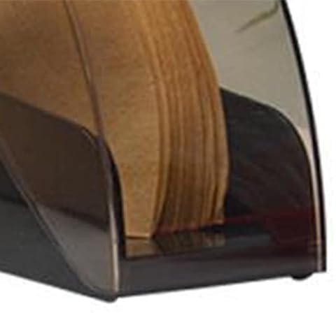 Porte-Filtre à café en Plastique avec Couvercle Filtre Papier Anti-poussière Boîte de Rangement Distributeur Support (Noir)