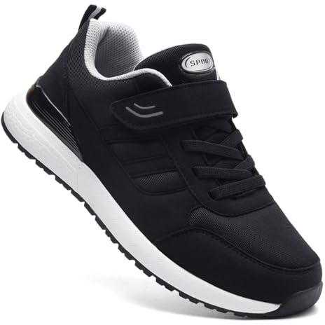 Sudychen Scarpe Uomo Extra Larghe e Leggere Scarpe Casual per Piedi Gonfi Scarpe Senior con Chiusura