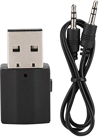 Adaptador Bluetooth AUX, 2 en 1 HiFi USB Adaptador Receptor de Audio Estéreo Bluetooth 5.0 Universal Receptor de Audio Inalámbrico Portátil para Cine en Casa, TV, PC, Estéreo Maiosn, etc.