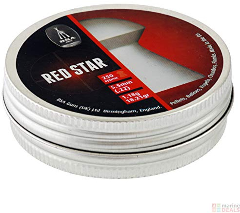 iHunter BSA Red Star .22/5.5mm Airgun Pellet Heavy Domed (250ct)