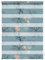 Lichtblick Doppelrollo Klemmfix ohne Bohren mit Motiv, Aqua Floral - Blau, Blickdicht, Made in Germany, Klemmträger, Julia Schumacher 80 cm x 150 cm (B x L)