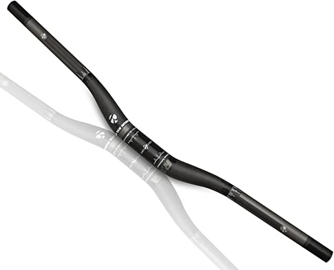 Manillar MTB, Manillar Bicicleta Montaña, Manillar Carbono 31,8mm, Gris Manillar MTB 760mm 76cm Manillares Bicicleta Carretera para Bicicleta De Montaña, Bicicleta De Carretera, Bicicleta De Descenso