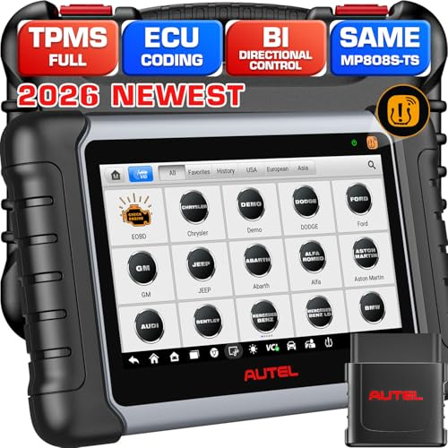 Autel Scanner MaxiDAS DS808S-TS, Diagnosis Codificación ECU 2026, Reaprendizaje Program TPMS como DS900TS MP900TS MK808TS MX808S-TS, Actualizado de DS808 DS808S DS808S-BT, Bidireccional, 31+ Servicio