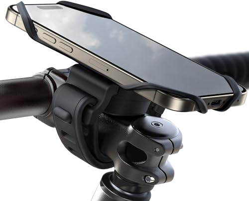JOYROOM Handyhalterung Fahrrad 2025 Neueste [Silicone Stoßdämpfung] Handyhalterung Motorrad 360° Drehbare Lenker Halter für Rennrad, E Scooter, Kinderwagen, für iPhone 17 16 15 Smartphone 4,0-7,2 Zoll