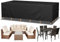 Falflor Garden Furniture Covers Waterproof 180x120x74cm 420D Oxford Fabric Outdoor Patio Table Covers Sofa Cover for Outside