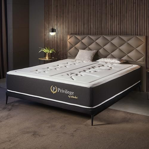 Naturalex - Colchón Premium Privilege 150x190 cm - Altura 30 cm - Espuma Viscoelástica AeraPur HQ & Blue Látex - 7 Zonas de Confort, Óptima Ventilación, Adaptable - Certificado Oeko-Tex