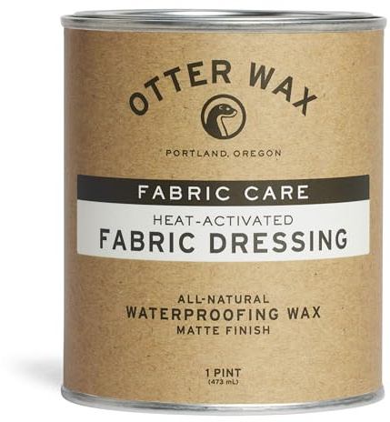 Otter Wax Heat-Activated Fabric Dressing | 1 Pint | Meltable Waterproofing Treatment for Waxed Canvas Jackets & Rain Gear | All-Natural & PFAS-Free Beeswax Protectant | Made in Portland USA