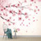 Fototapete Bibliothek 250 x 175 cm Vlies Fototapete Fallende Kirschblüten Moderne Tapeten Wohnzimmer Schlafzimmer Kinderzimmer Rosa