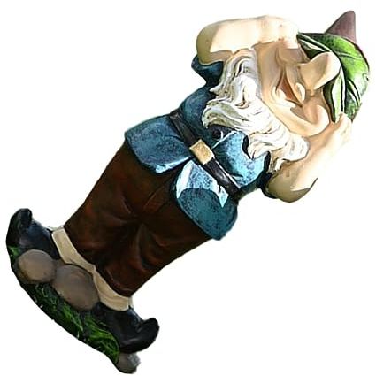 Hemobllo 1 Pieza Estatua de Duende para Jardín y Patio Adorno Exterior Duradero y Decoración de Jardín con Material Resistente para Decorar al Aire