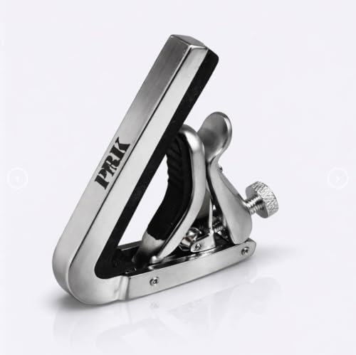 Cejilla para Guitarra Acústica Cromada Plateada Diseño Ergonómico