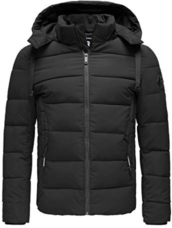 Redbridge Winterjacke mit abnehmbarer Kapuze – Warm funktional und modern Schwarz M