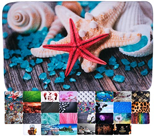 Sanilo Badteppich, viele schöne Badematten zur Auswahl, Badvorleger sehr weich und rutschfest, waschbar und schnelltrocknend (Bath Salt, 70 x 110 cm)