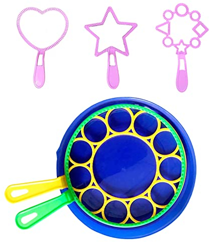 Kit de Bulles de Savon,Machine à Bulles Manuelle,6Pcs Machine a Bulle,Enfants Baguette à Bulles Ensemble Jouet Savon à Bulles Bubble Maker,pour activités de Plein air, Fêtes d'anniversaire et Jeux