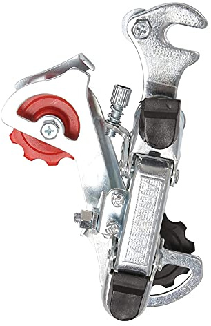 Duendhd Dérailleur en métal argenté 3-7 vitesses