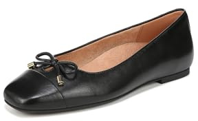 Vionic Women's Ballet Flat Klara Shoes with Arch Support Wide Fit