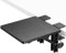 ETHU Desk Extender Tray, 9.4x9.1 Ergonomics Computer Arm Wrist Rest for Desk, Foldable Keyboard Drawer Tray Clamp On Mount Easy to Install, Armrest Support for Home and Office (Black)