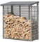 Mega Holz Kaminholzregal für außen mit Rückwand aus imprägniertem Holz 1,8m³ Brennholzlager 188 x 69 x 183 cm Holzunterstand für Kaminholz Perfekte Holzstapelhilfe/Feuerholzregal für den Garten