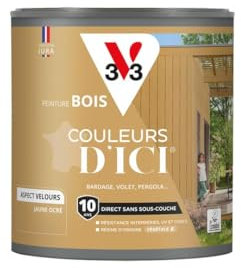 V33 Peinture Bois Couleurs d'ICI - Jaune ocré - 0,5L