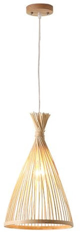 Lampe de Lustre en Osier Boho, luminaire Suspendu en Panier de rotin Rustique, Abat-Jour Artisanal côtier, éclairage de Plafond Suspendu pour Cuisine, îlot de Salle à Manger