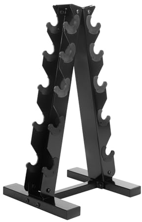 Qussse hantelställ, hantelställ, hantelställ A-Frame form 5 våningar, hantelhylla 100 kg lastkapacitet