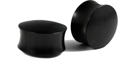 Calefee Träpluggar för öron, unisex öronmätare polerade kupolformade, kroppspiercing smycken örhänge mätare för män, 2 st, 10mm=00g, Trä, Ingen ädelsten