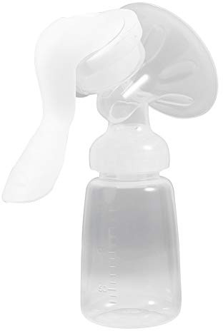 SPYMINNPOO Extractor de Leche Manual, Ergonómico, Biberón de Silicona, Conveniente para Madres que Viajan, Cantidad Azul de 150 Ml
